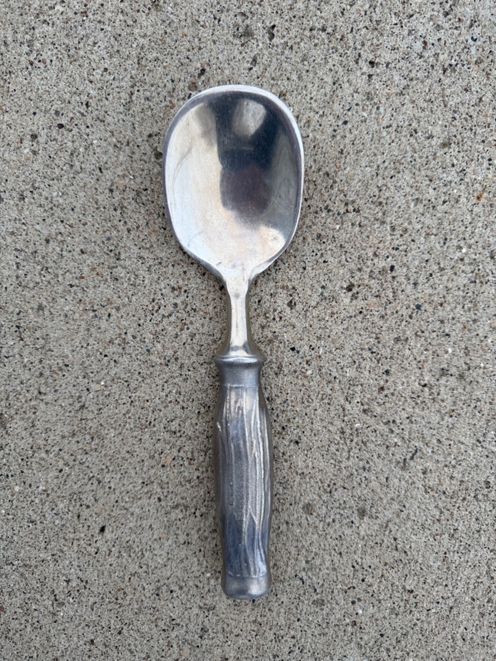 Vintage Cast Aluminum Ice Cream Scoop - Silver